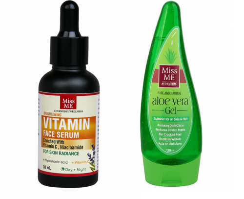 Vitamin C Face Serum & Alovera Gel